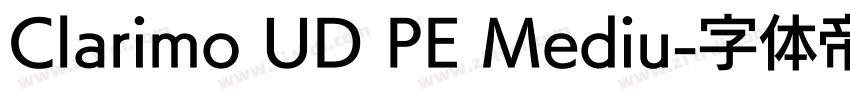 Clarimo UD PE Mediu字体转换